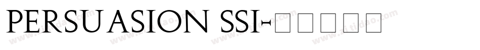 Persuasion SSi字体转换